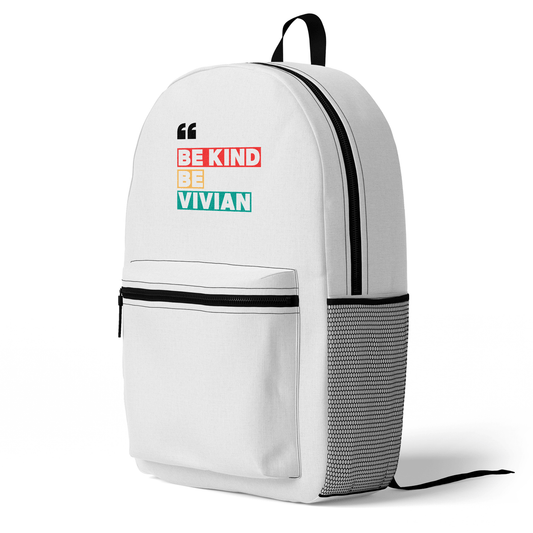 VIVIAN Personalized Backpack - Be Kind Design