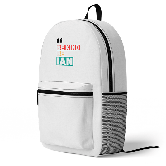 IAN Personalized Backpack - Motivational 'Be Kind' Design