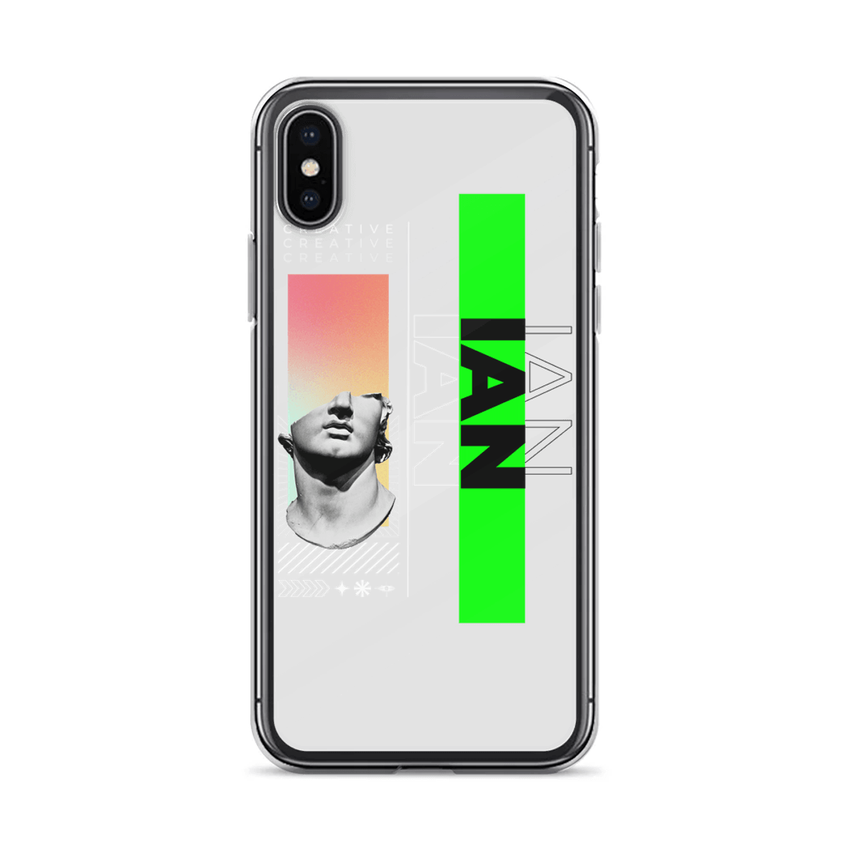 Artistic IAN Custom Phone Case - Dynamic Modern Design