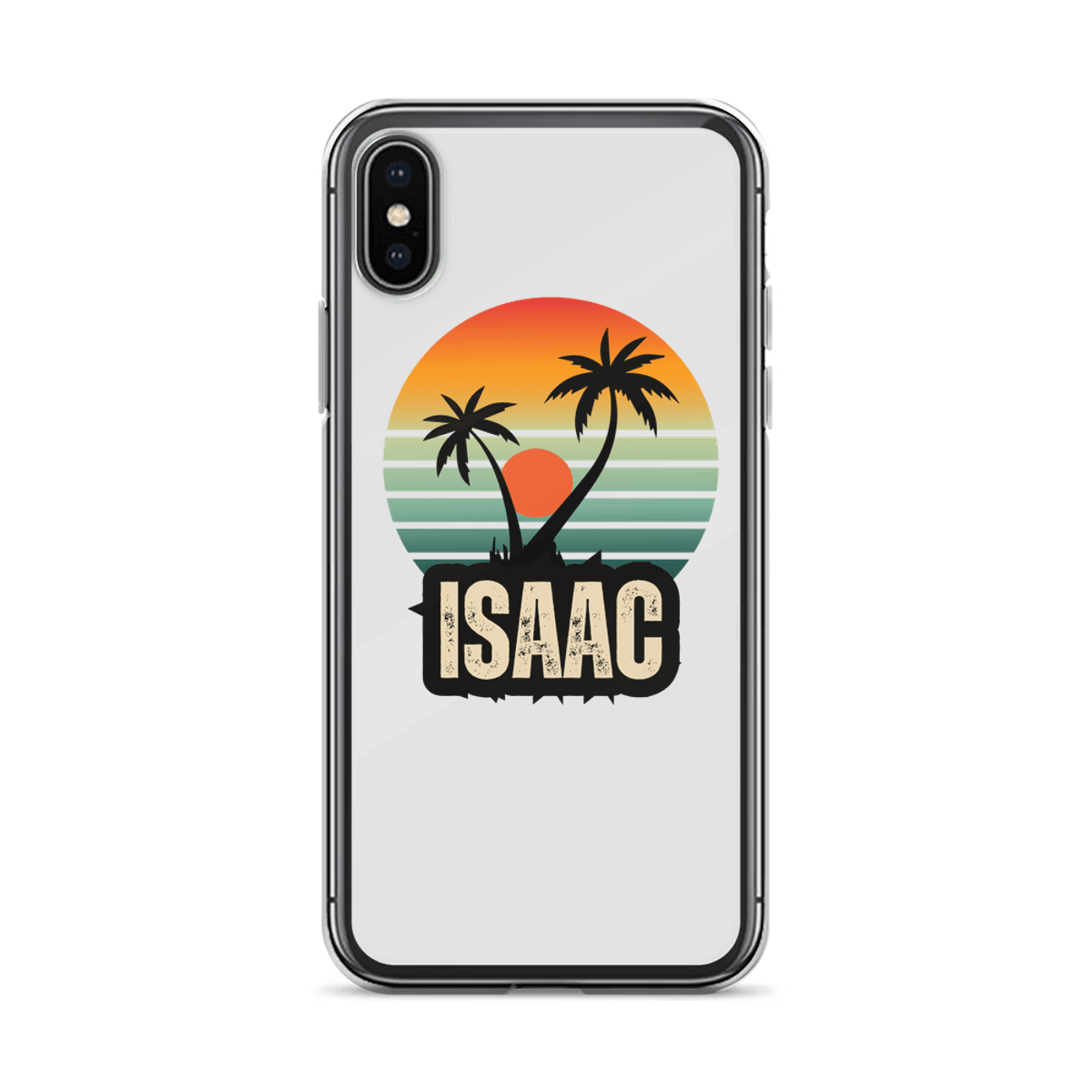 ISAAC's Personalized Tropical Sunset Phone Case