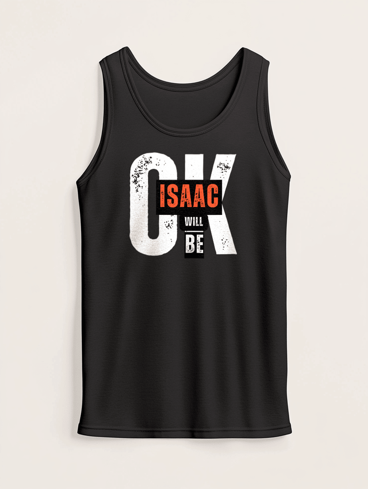 ISAAC's Personalized Tank Top - Distressed Design