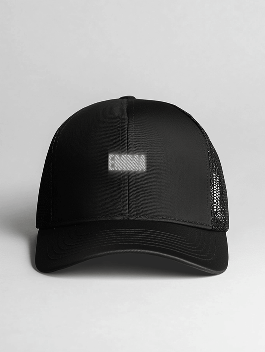 Stylish EMMA Cap - Personalized Black Mesh Design