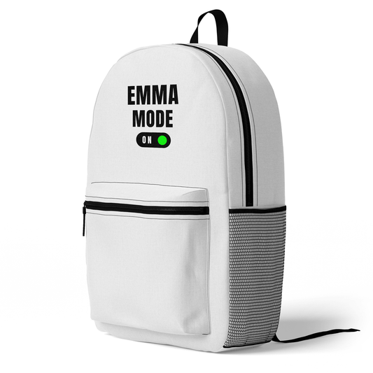 EMMA Personalized 'Mode On' Backpack - Stylish & Functional