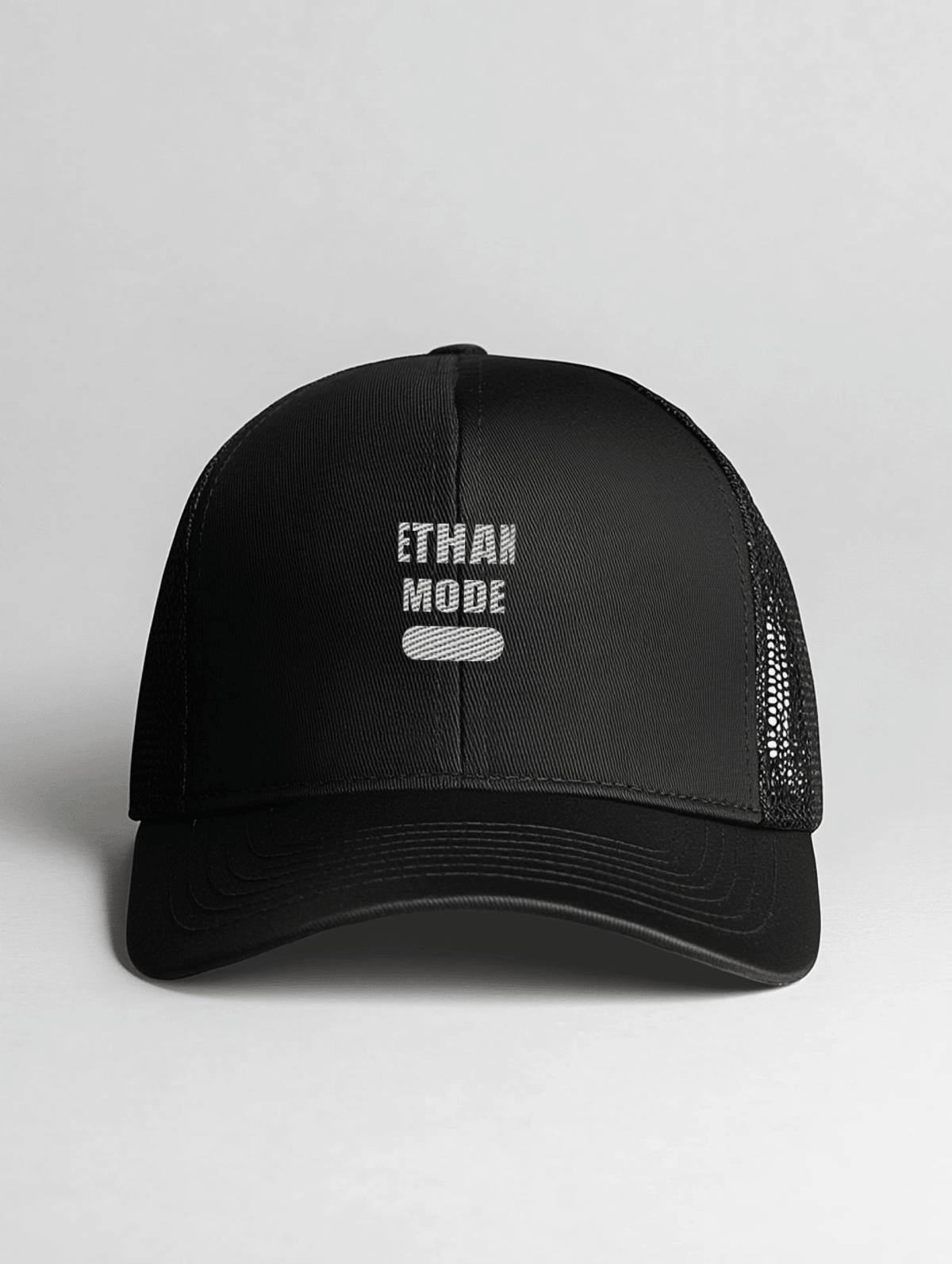 ETHAN Mode On" Personalized Trucker Hat