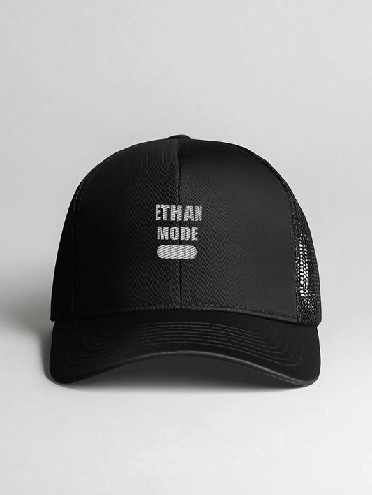 ETHAN Mode On" Personalized Trucker Hat