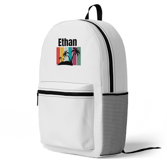 ETHAN's Tropical Sunset Palm Backpack