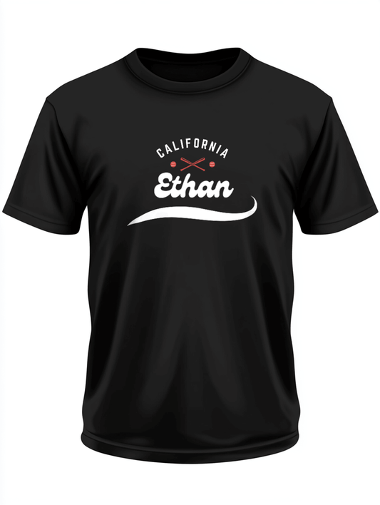 ETHAN Personalized California-themed T-Shirt