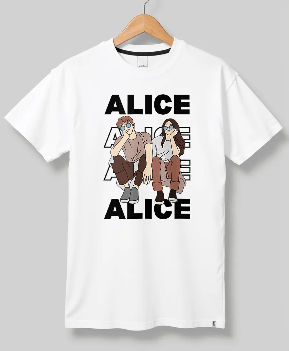 ALICE's Personalized T-Shirt | Trendy Illustration