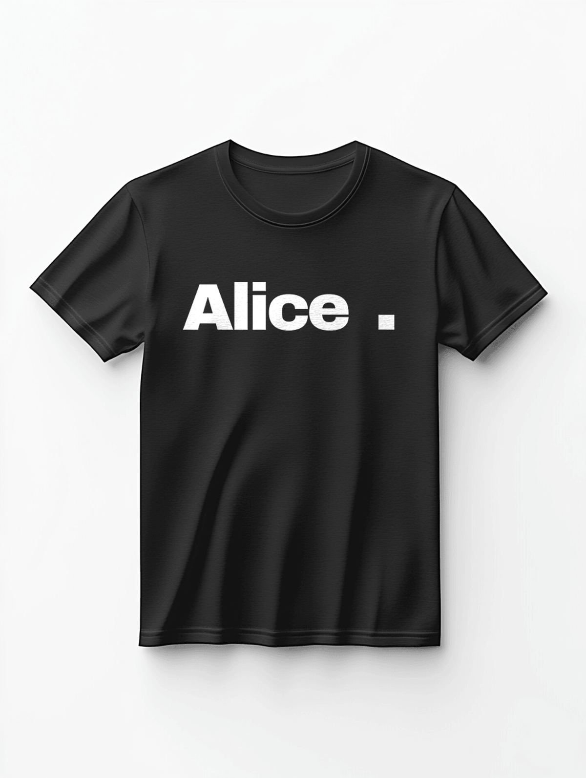 ALICE Personalized T-Shirt | Classic Black