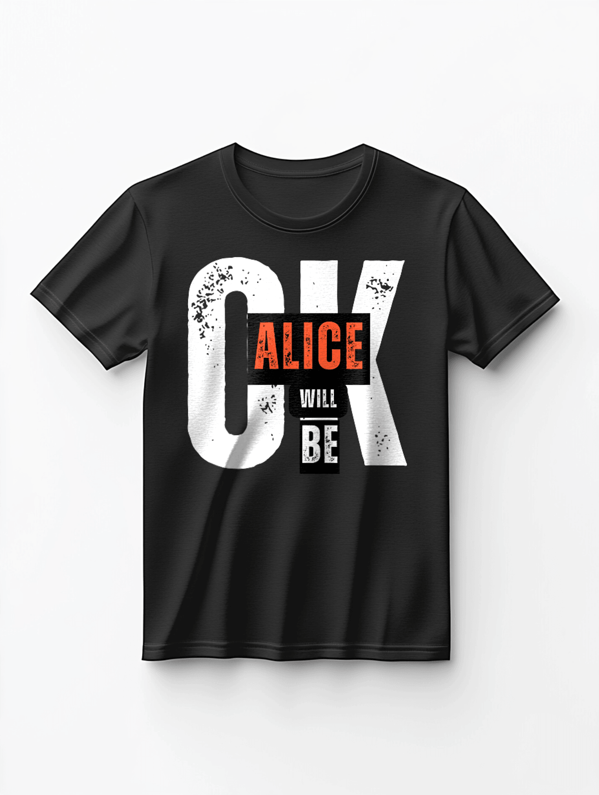 ALICE Bold Text Personalized T-Shirt