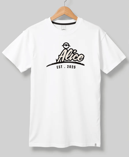 ALICE Personalized White T-Shirt - EST. 2025
