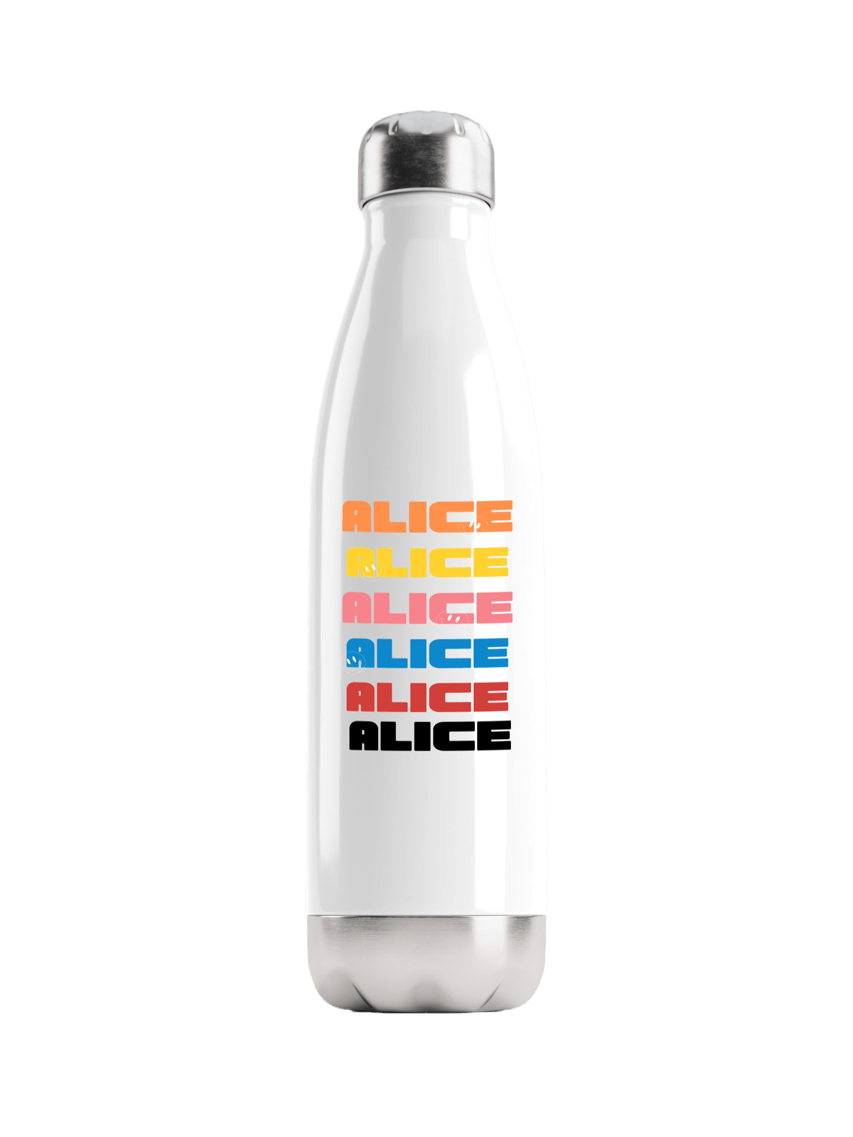 ALICE's Vibrant Personalized Water Bottle