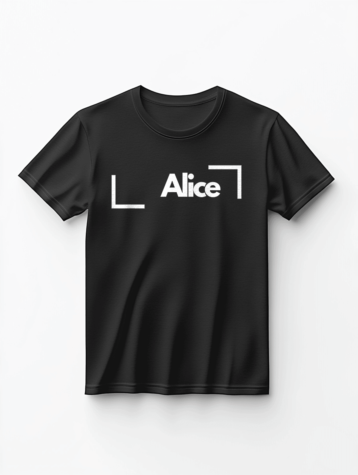 ALICE Personalized T-Shirt with Geometric Frames