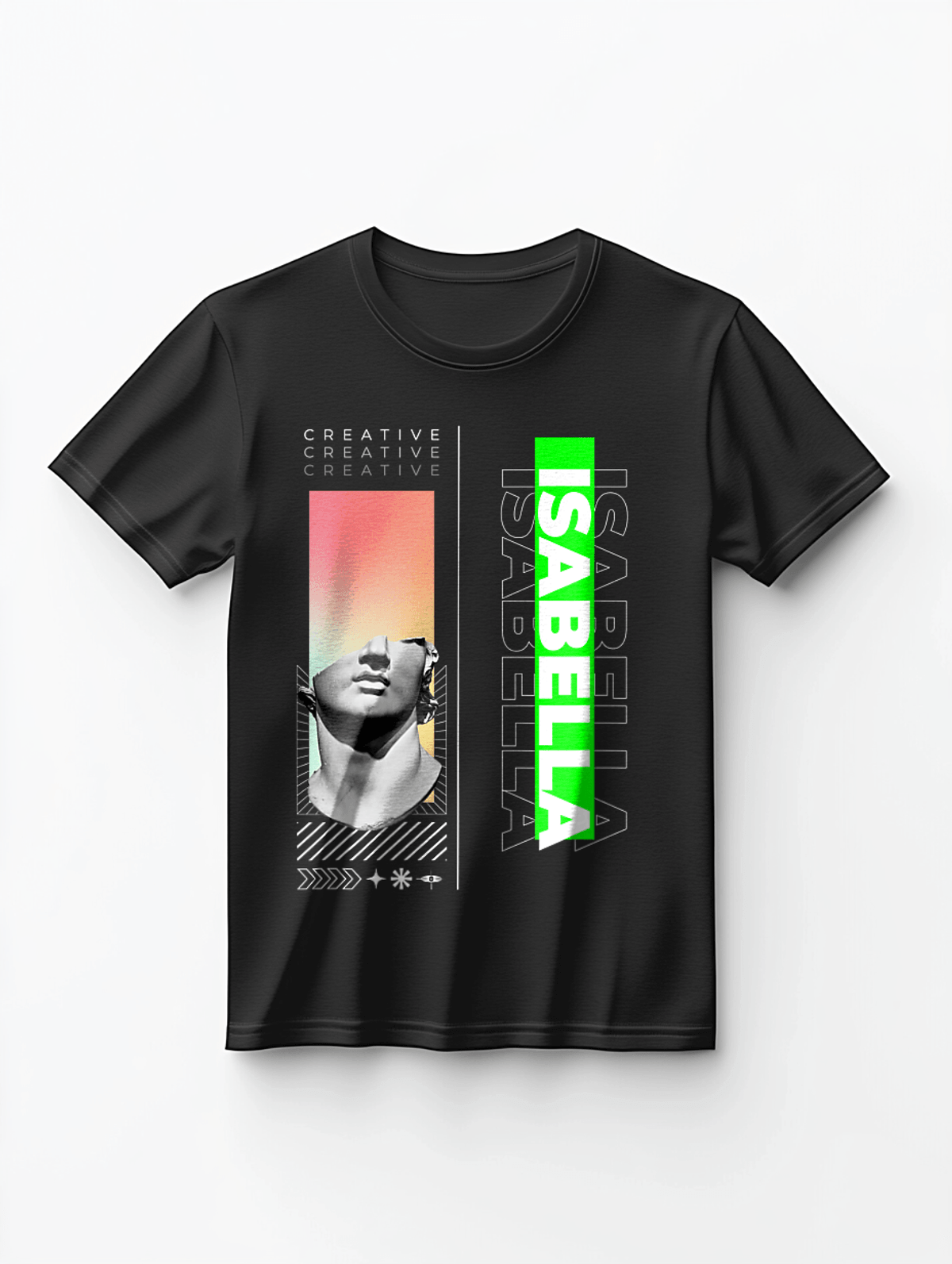 ISABELLA's Creative 3D Statue Tee