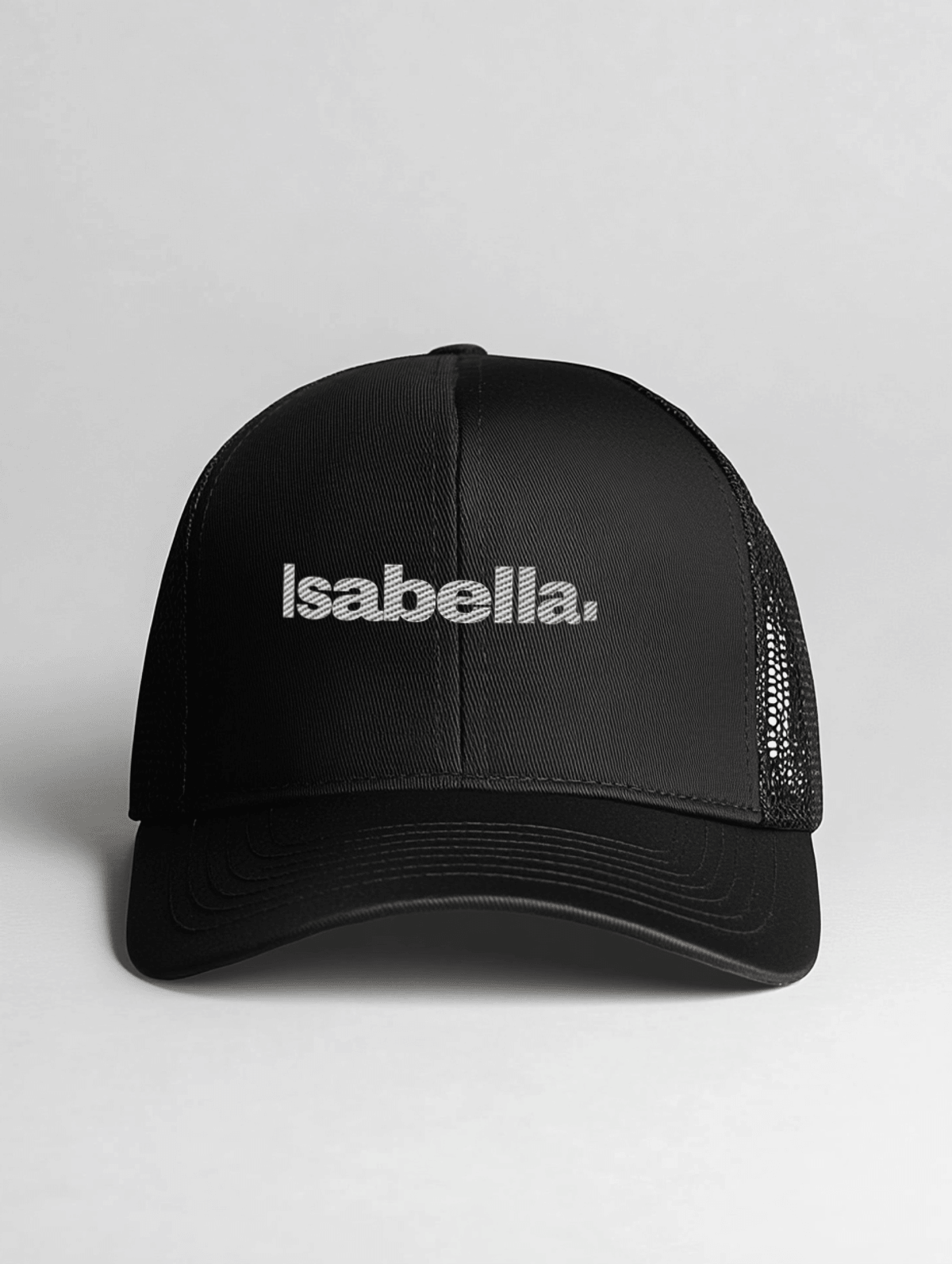 ISABELLA Personalized Stylish Cap - Black & White