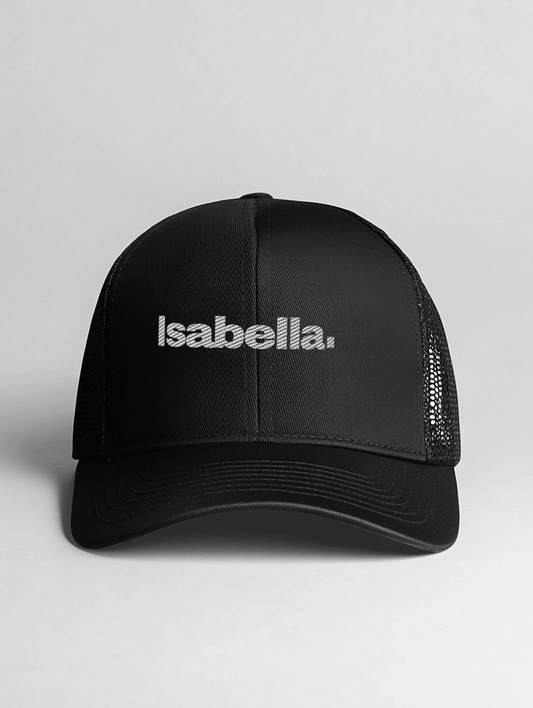ISABELLA Personalized Stylish Cap - Black & White