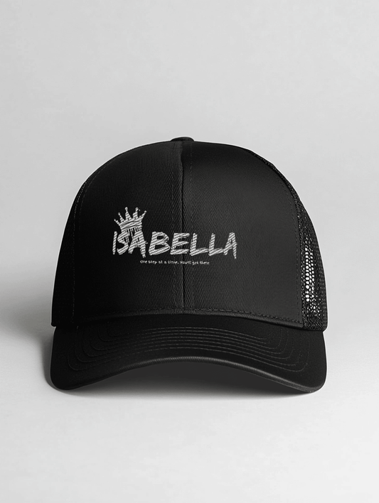 ISABELLA Personalized Crown Cap - Black