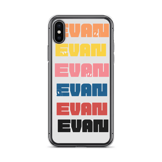 Vibrant, Playful Personalized EVAN Phone Case