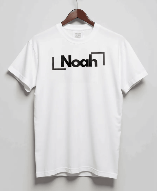 NOAH's Personalized NOAH Design T-Shirt in Modern White