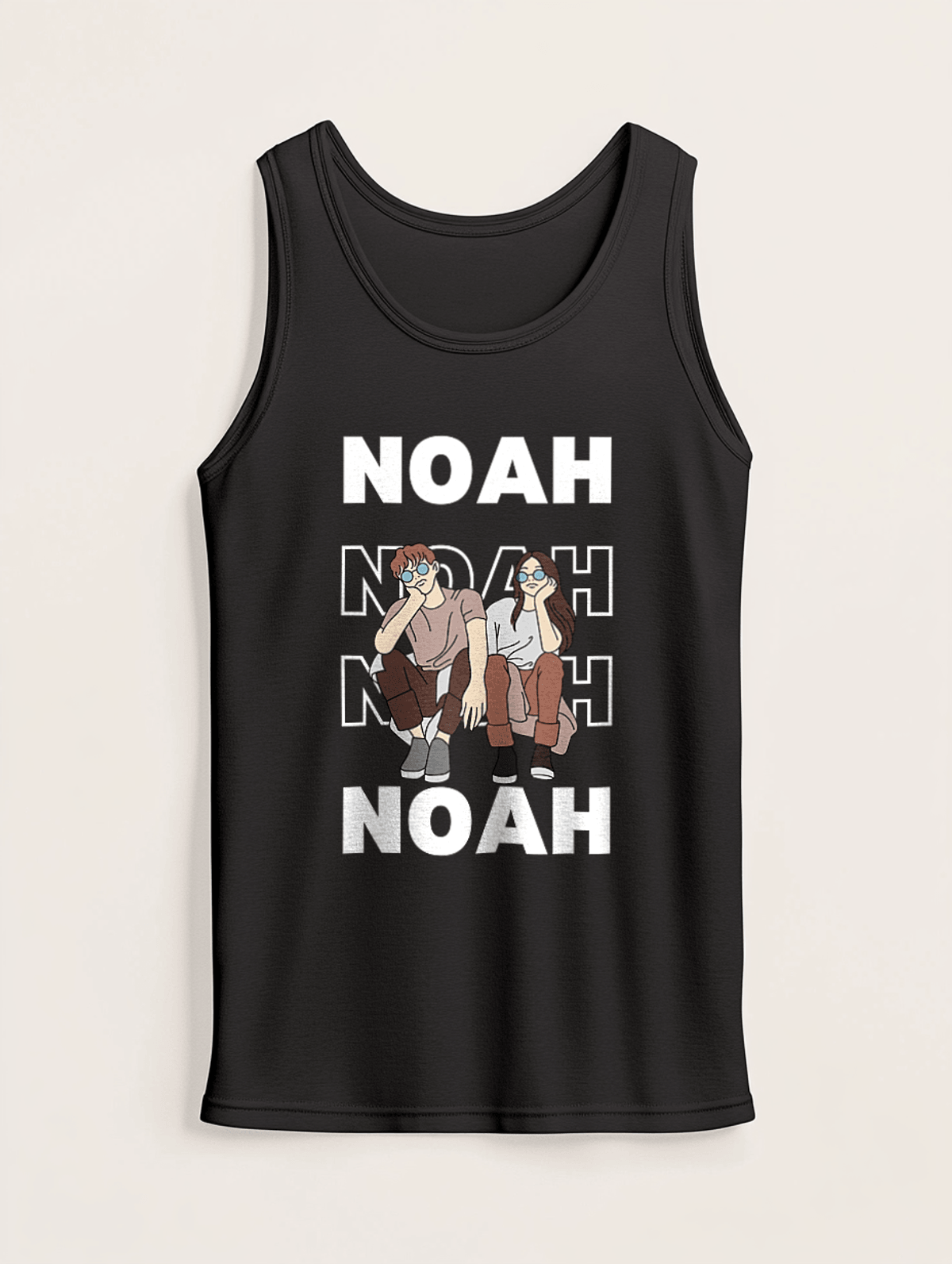 NOAH Custom Tank Top - Duo Illustration Design