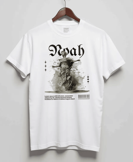 NOAH Vintage Statue Tee - Classic Monochrome