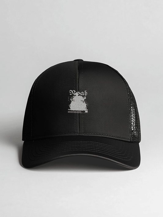 Stylish Personalized Black Cap with Unique NOAH Print Design