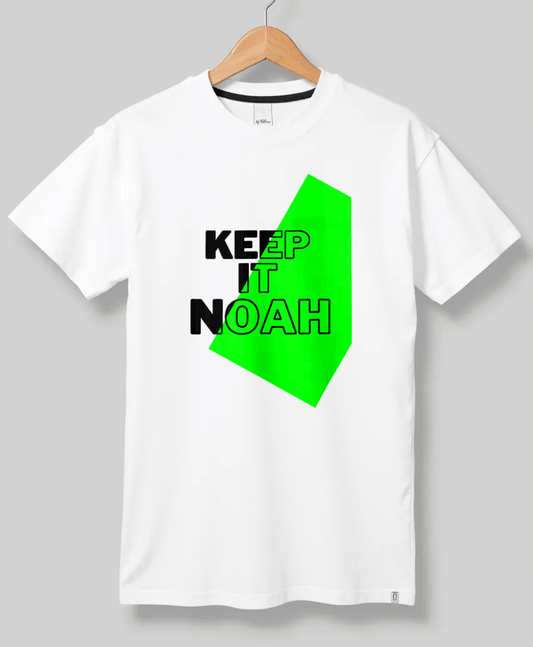 Personalized 'Keep it NOAH' Motivational T-shirt – Modern Minimalist Design