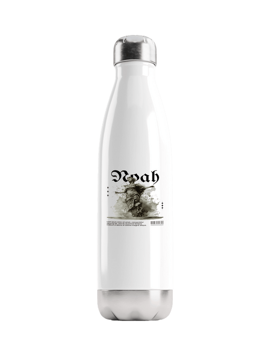 Personalized NOAH Artistic Watercolor Water Bottle - Premium Quality