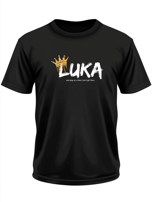 Customizable "LUKA" Black T-Shirt - Bold, Personalized LUKA Print