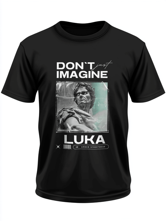 LUKA's Customizable Glitch-Effect Streetwear T-Shirt