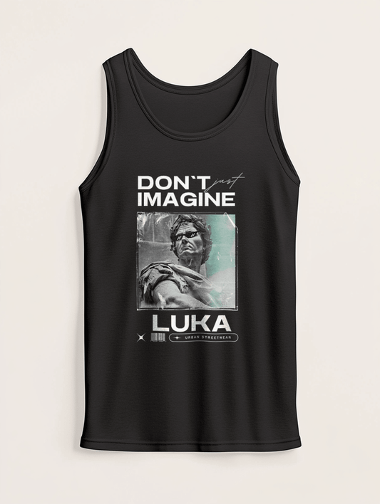 LUKA Personalized Tank Top with Black & White Portrait
