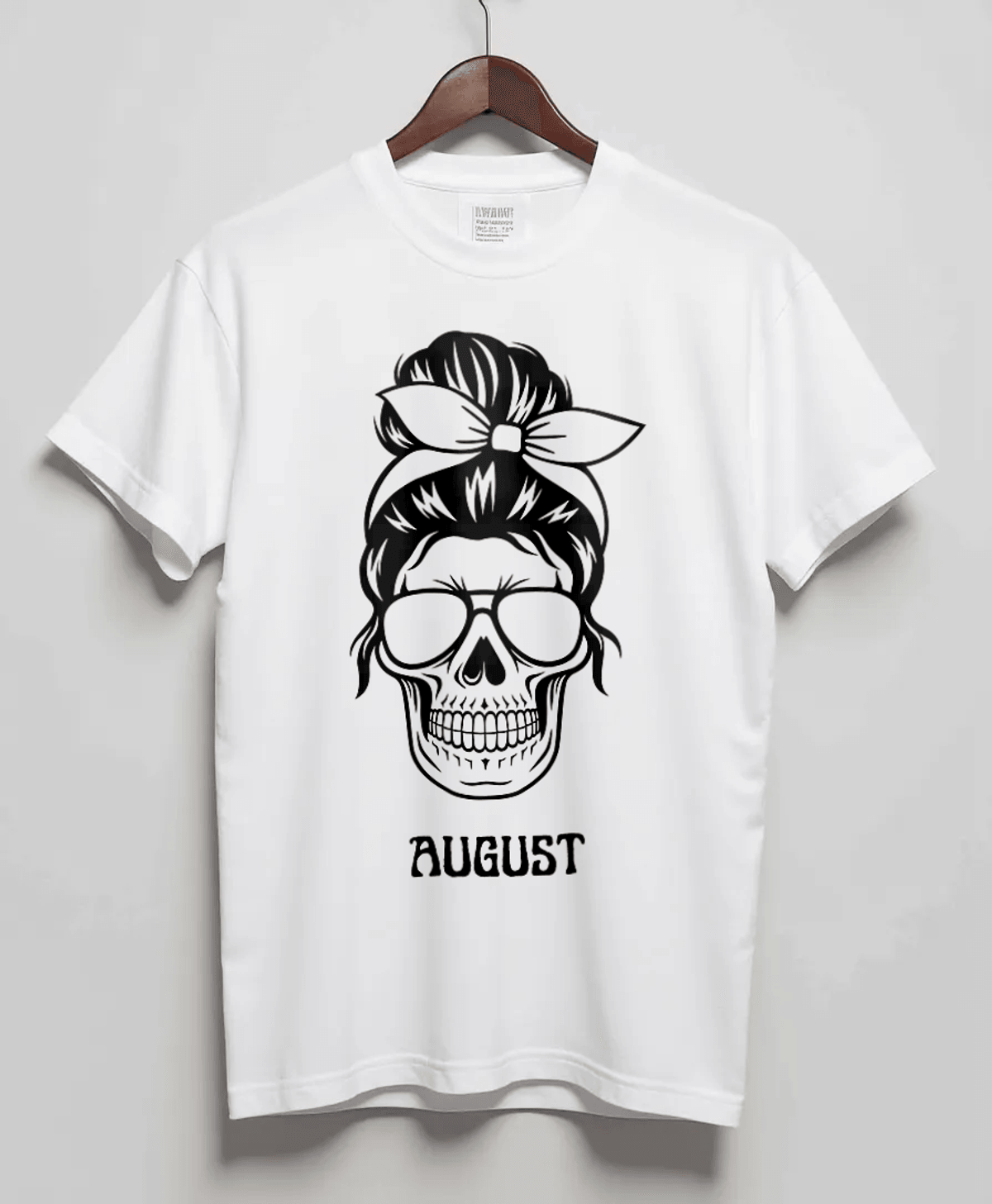AUGUST Personalized Skull Design Tee