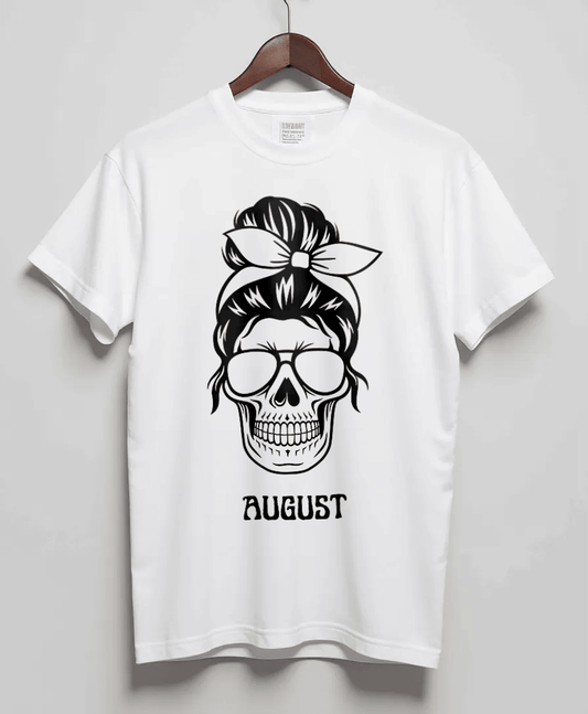 AUGUST Personalized Skull Design Tee
