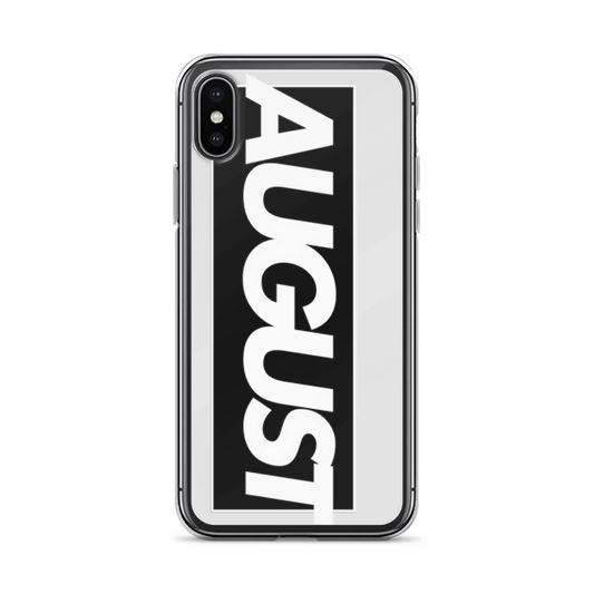 AUGUST Sleek Custom Phone Case - Black & White Design