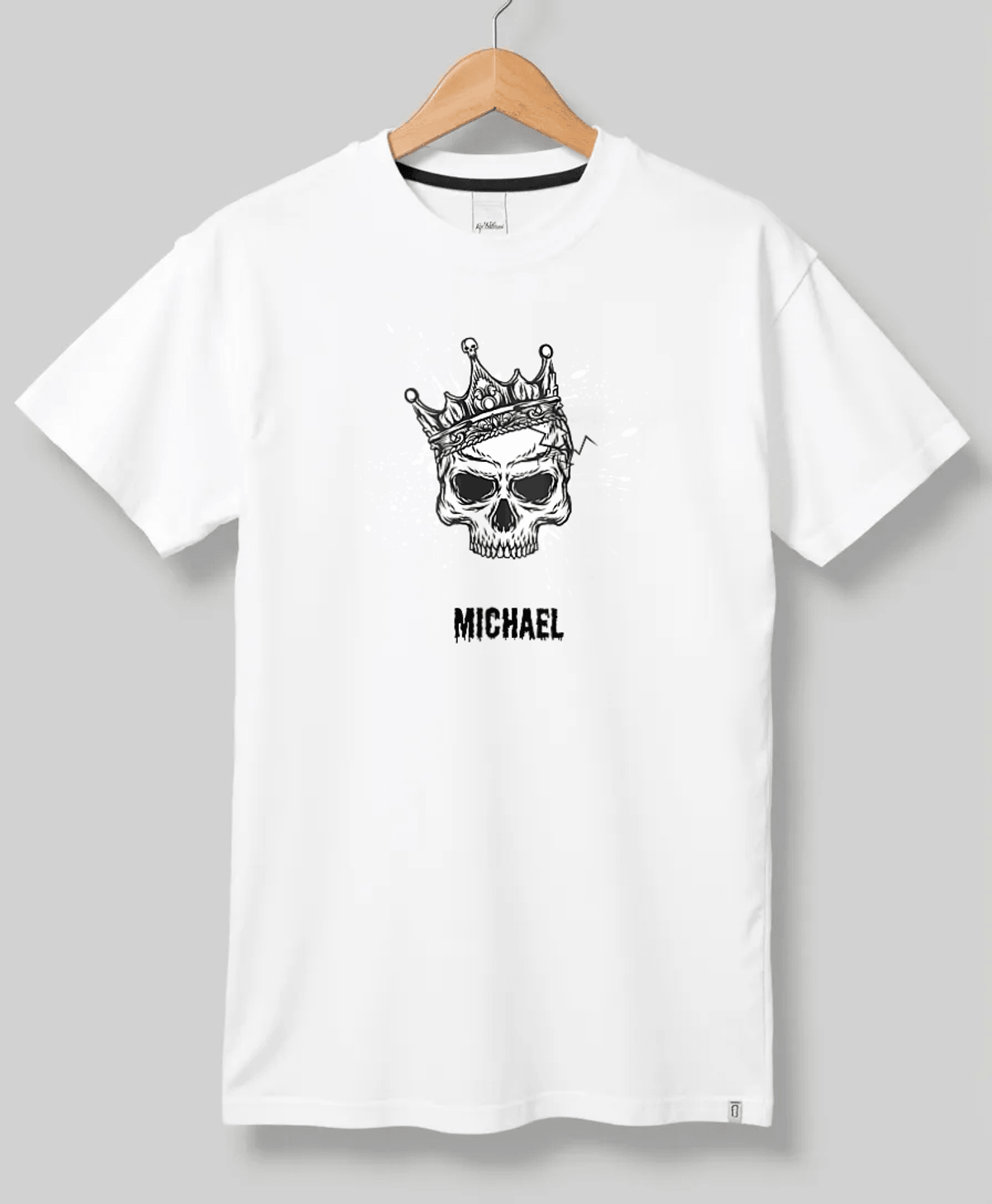 MICHAEL Skull Design Tee - Personalized & Unique