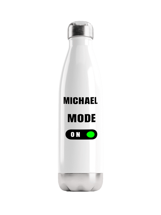 MICHAEL's Personalized Water Bottle - Style Mode On