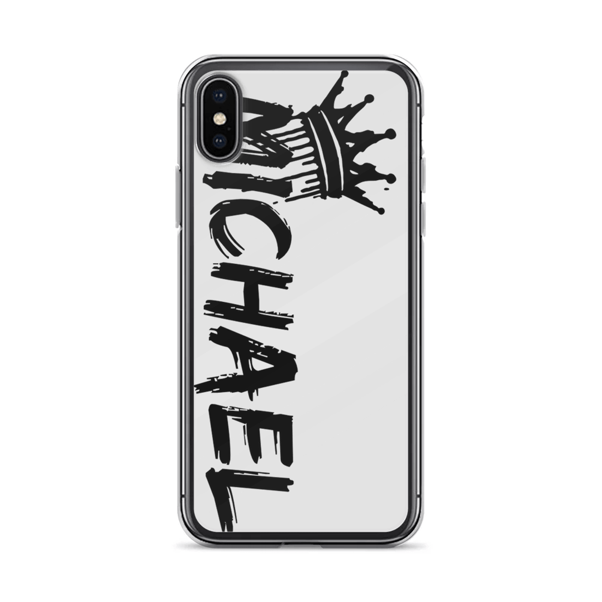 MICHAEL's Crown Design Phone Case | Bold Green & Black