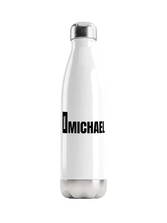 MICHAEL's Sleek Personalized Water Bottle