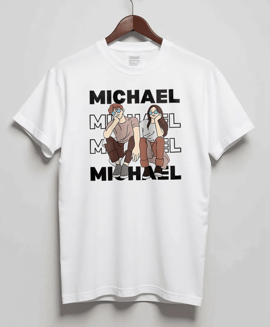MICHAEL Personalized T-Shirt | Duo Design