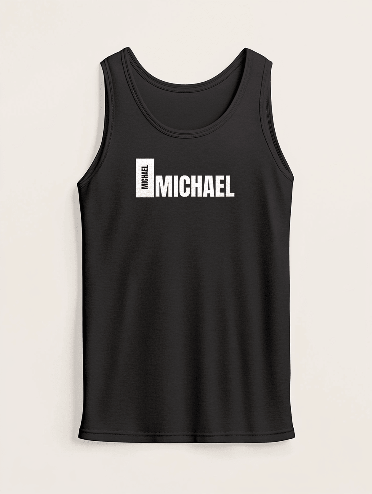 MICHAEL's Personalized Barcode Tank Top