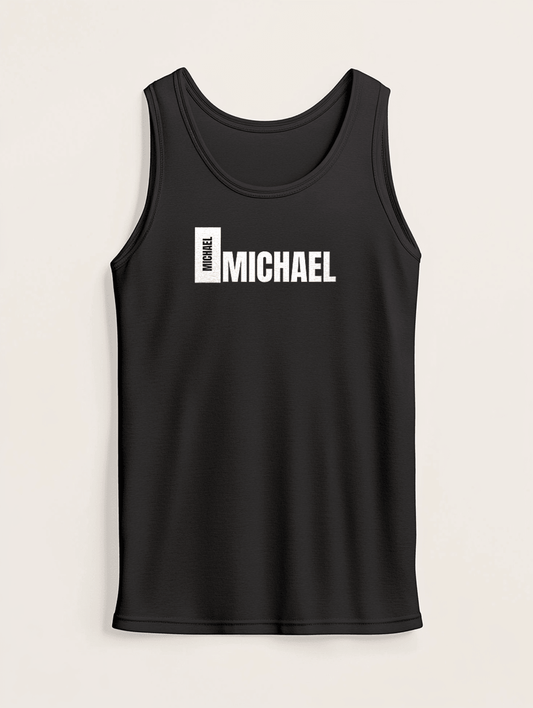 MICHAEL's Personalized Barcode Tank Top