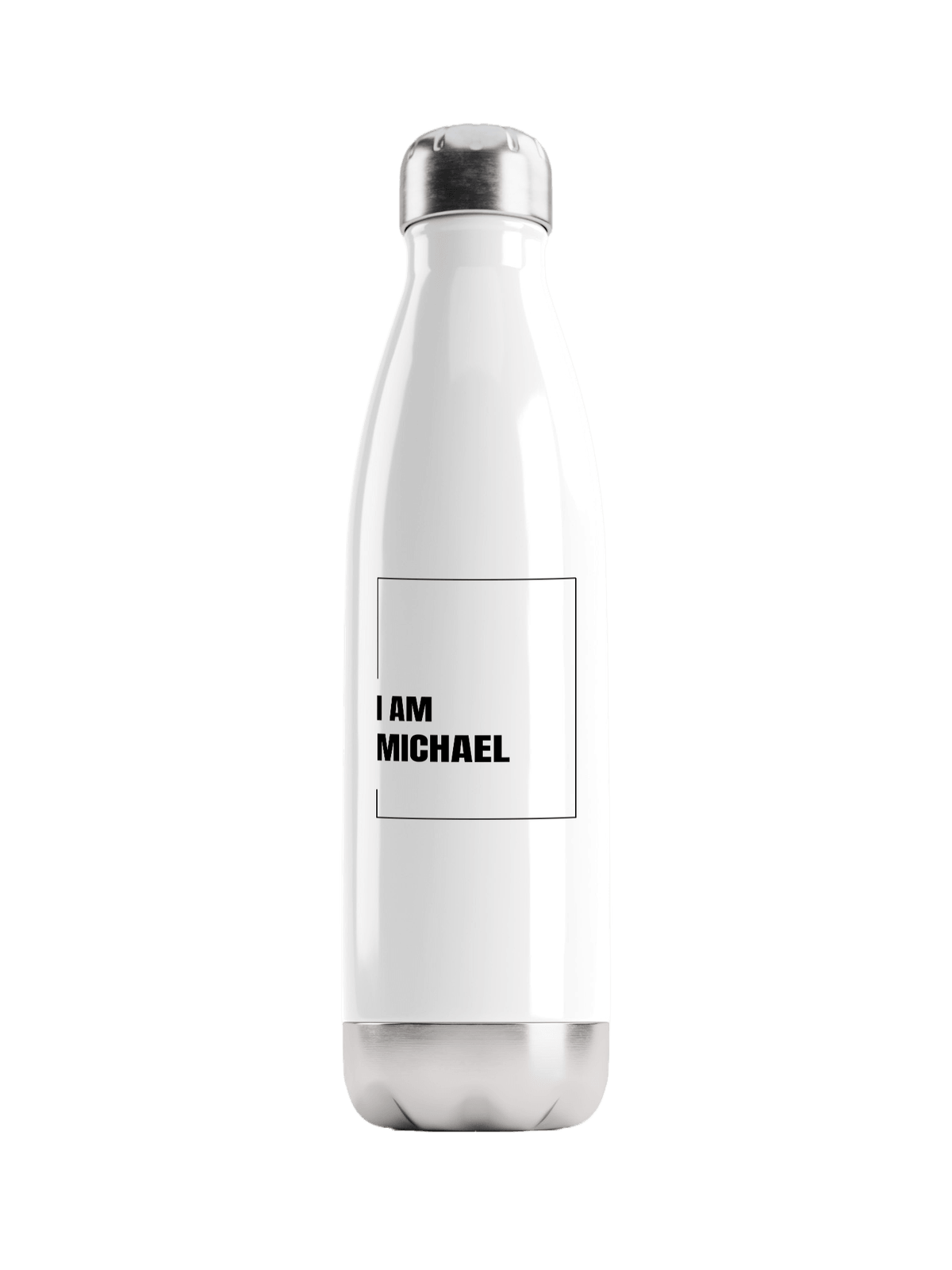 MICHAEL Personalized Water Bottle - Minimalist Design
