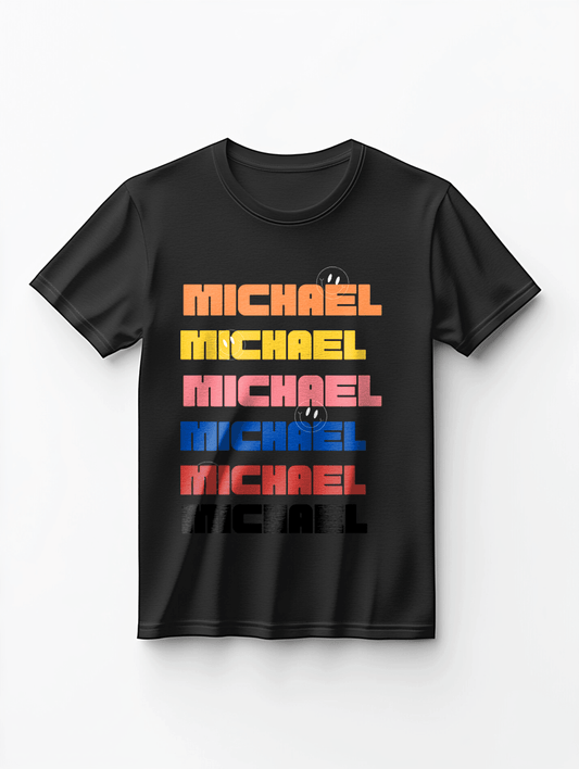 MICHAEL Retro-Style Personalized T-Shirt
