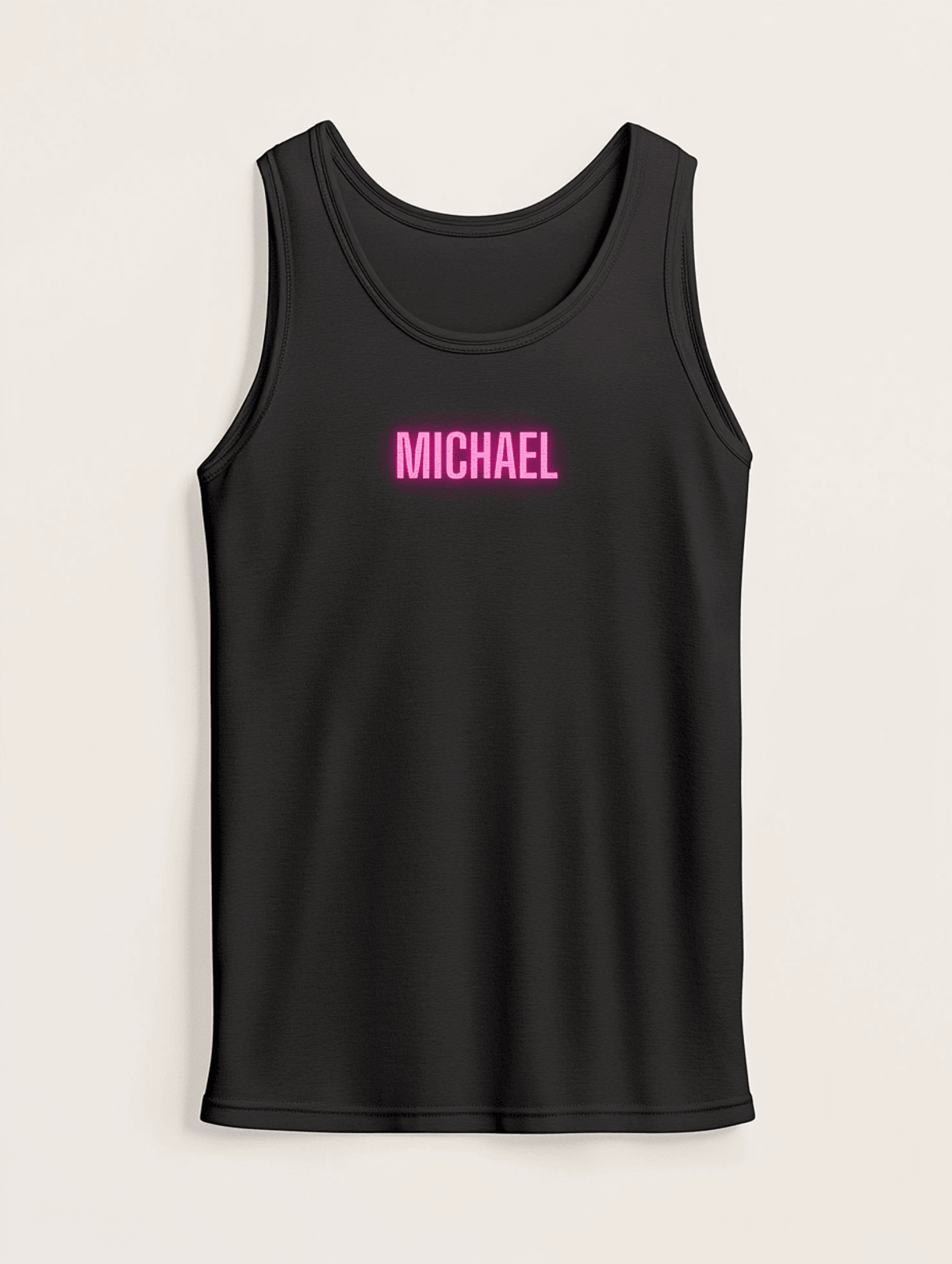 MICHAEL's Personalized Pink Gradient Tank Top