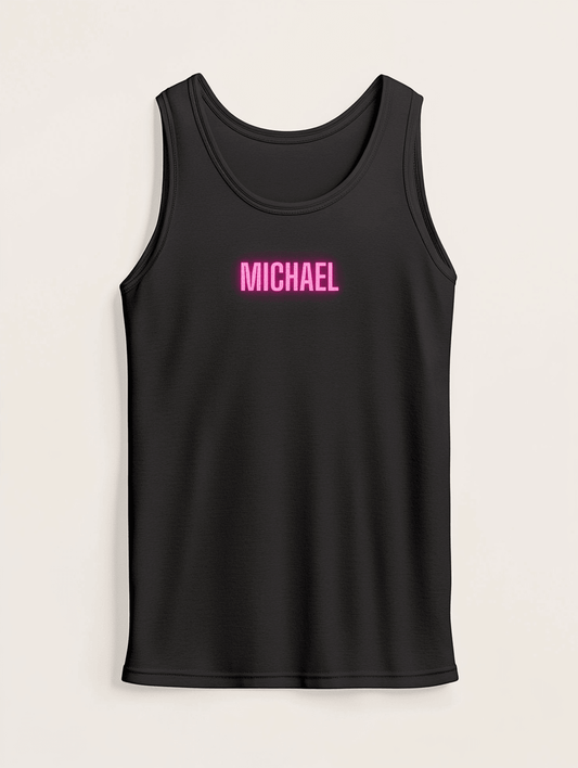 MICHAEL's Personalized Pink Gradient Tank Top