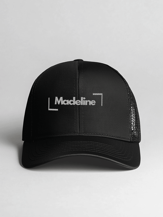 MADELINE Personalized Black Baseball Cap