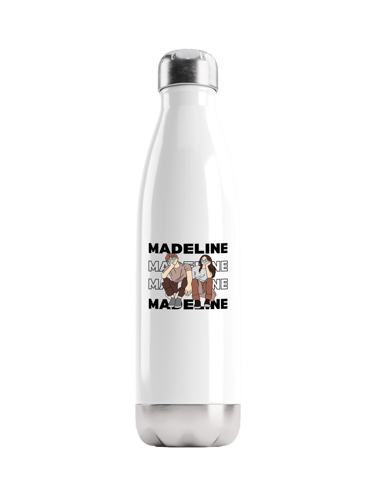 MADELINE Personalized Water Bottle - Festive Design