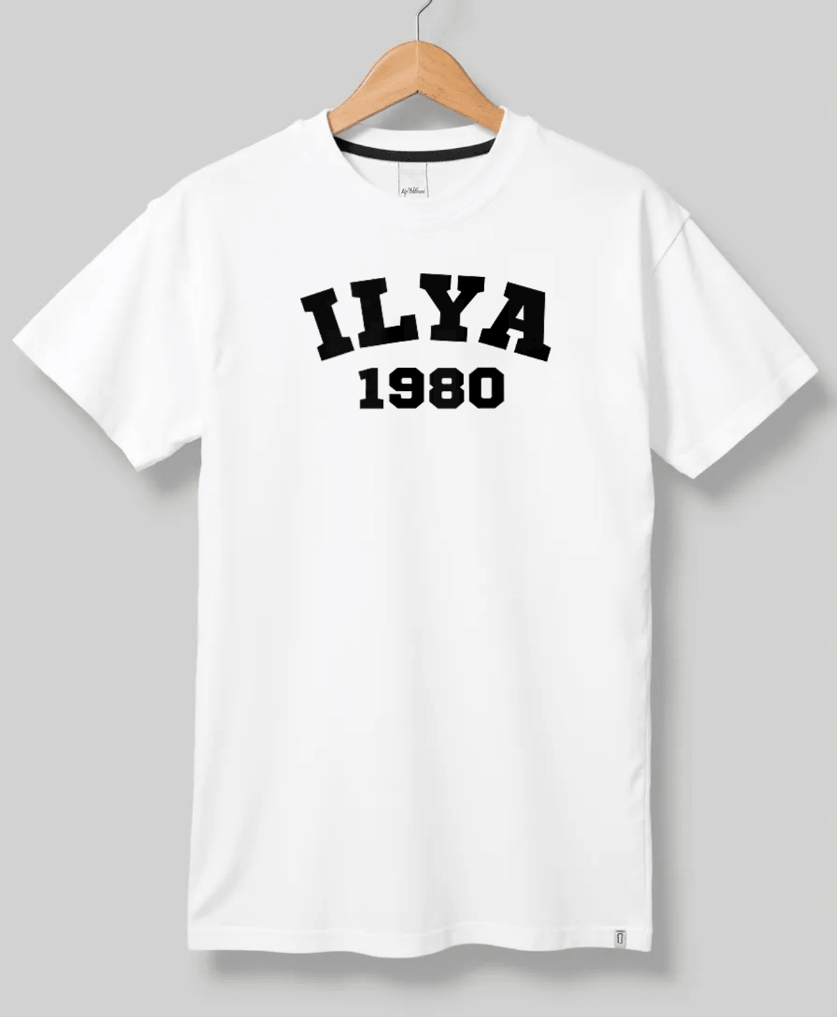 Stylish ILYA Personalized T-Shirt with Classic ILYA 1980 Print
