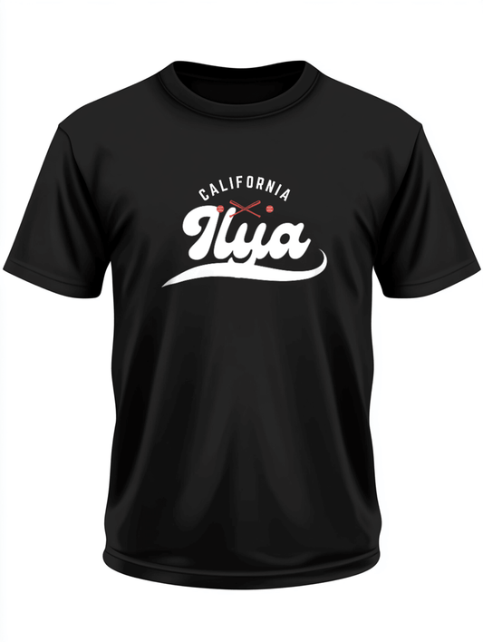 Custom "ILYA" Black T-Shirt | Personalized Apparel with Unmatched Style