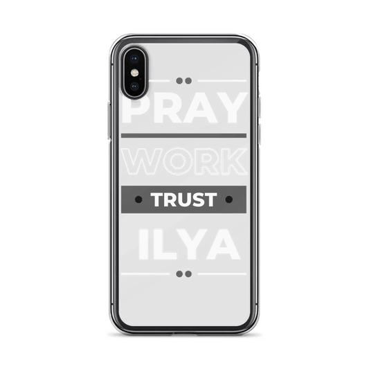 Personalized "Pray Work Trust ILYA" Phone Case - A Unique Accessory for ILYA